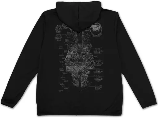 メイドインアビス 烈日の黄金郷 アビス地図 薄手ドライパーカー/BLACK-XL - 公式商品画像 | AniSmile