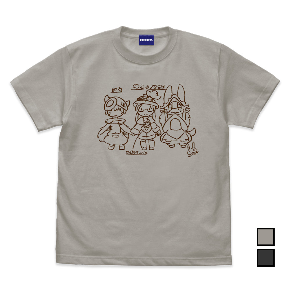 メイドインアビス 烈日の黄金郷 リコさん隊 Tシャツ/LIGHT GRAY-S - 公式商品画像 | AniSmile