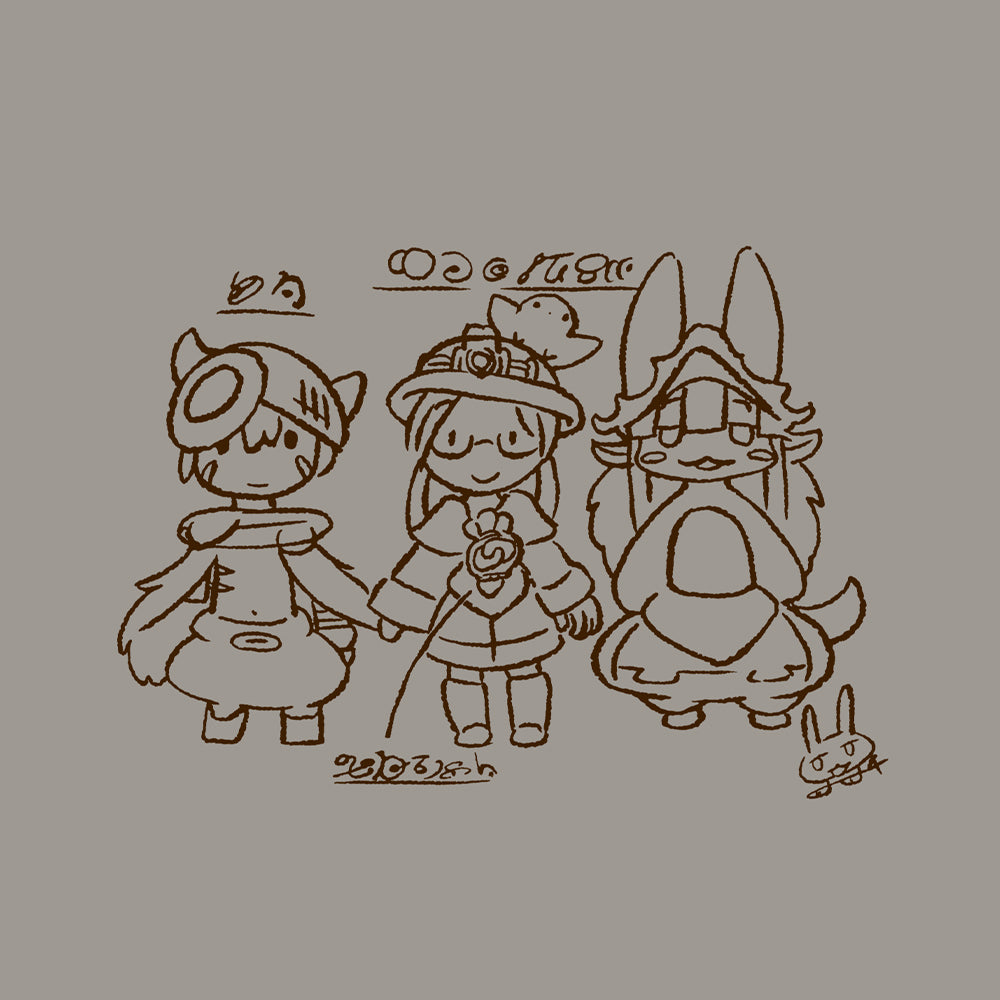 メイドインアビス 烈日の黄金郷 リコさん隊 Tシャツ/LIGHT GRAY-S 画像 2 | AniSmile