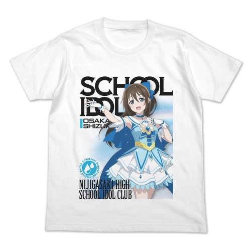 ラブライブ!虹ヶ咲学園スクールアイドル同好会 桜坂しずく フルカラーTシャツ オフィシャルカードゲームVer./WHITE-M - 公式商品画像 | AniSmile