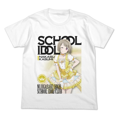 ラブライブ!虹ヶ咲学園スクールアイドル同好会 中須かすみ フルカラーTシャツ オフィシャルカードゲームVer./WHITE-S - 公式商品画像 | AniSmile