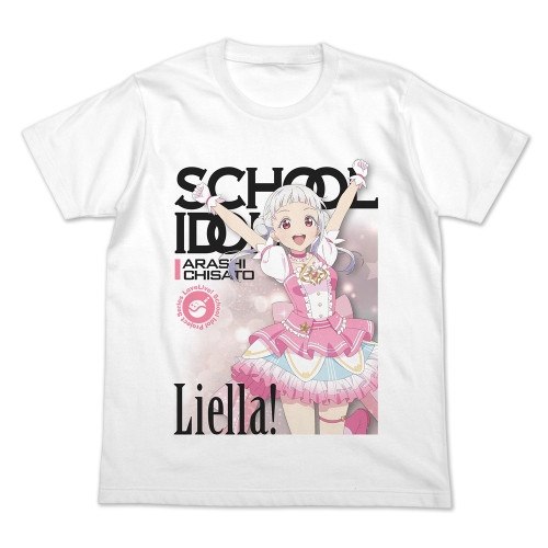 ラブライブ!スーパースター!! 嵐 千砂都 フルカラーTシャツ オフィシャルカードゲームVer./WHITE-S - 公式商品画像 | AniSmile