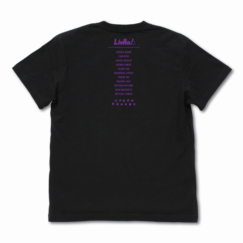 ラブライブ!スーパースター!! Liella! ネオンサインロゴ Tシャツ/BLACK-L 画像 3 | AniSmile