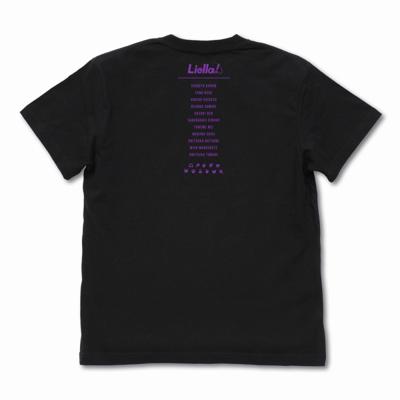 ラブライブ!スーパースター!! Liella! ネオンサインロゴ Tシャツ/BLACK-S 画像 3 | AniSmile