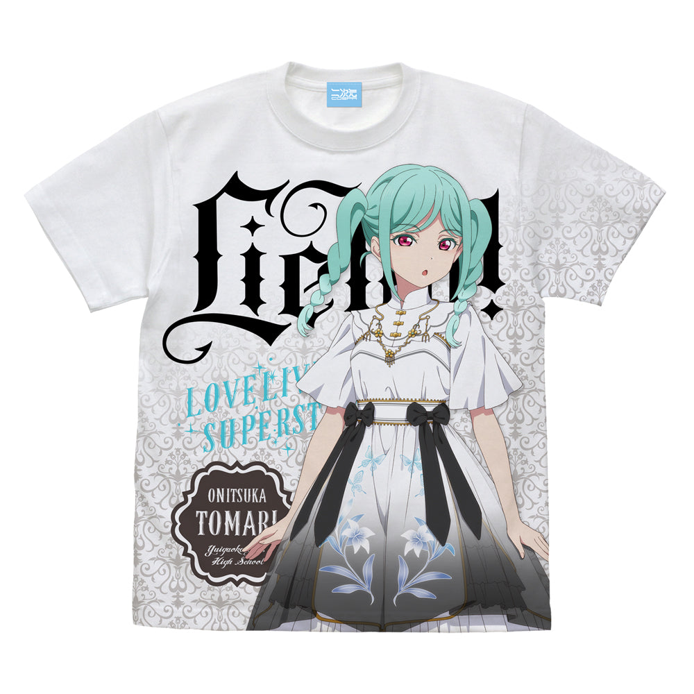 ラブライブ!スーパースター!! 描き下ろし 鬼塚 冬毬 フルグラフィックTシャツ ロリータファッション Ver./WHITE-S - 公式商品画像 | AniSmile