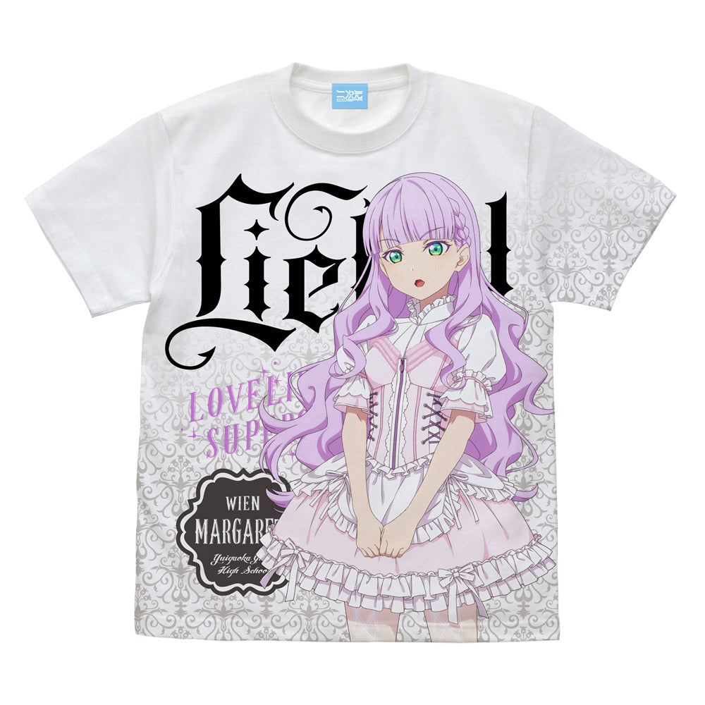 ラブライブ!スーパースター!! 描き下ろし ウィーン・マルガレーテ フルグラフィックTシャツ ロリータファッション /WHITE-S - 公式商品画像 | AniSmile