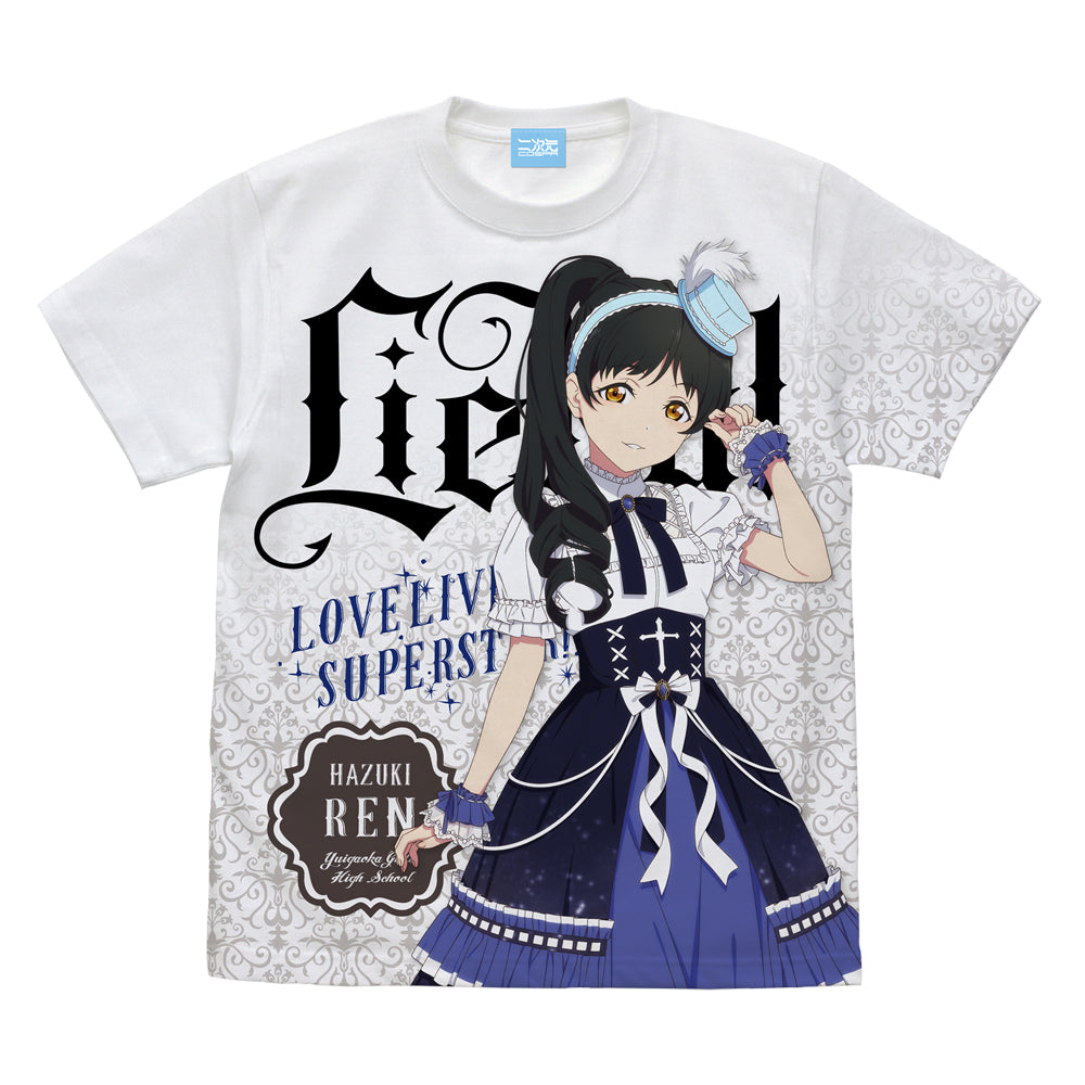 ラブライブ!スーパースター!! 描き下ろし 葉月 恋 フルグラフィックTシャツ ロリータファッション /WHITE-S - 公式商品画像 | AniSmile