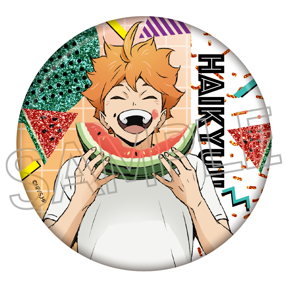 ハイキュー!! シャインシリーズ キラキラ缶バッジVol.2 日向翔陽 - 公式商品画像 | AniSmile
