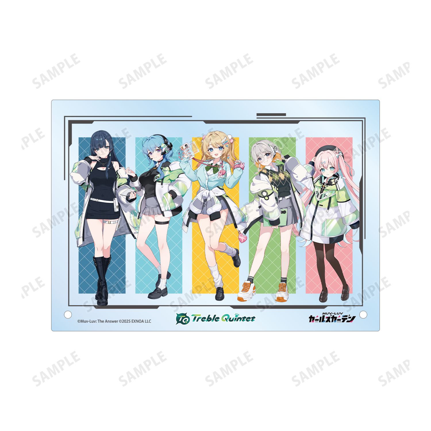 マブラヴ ガールズガーデン トレブルクインテット A5アクリルパネル 画像 5 | AniSmile