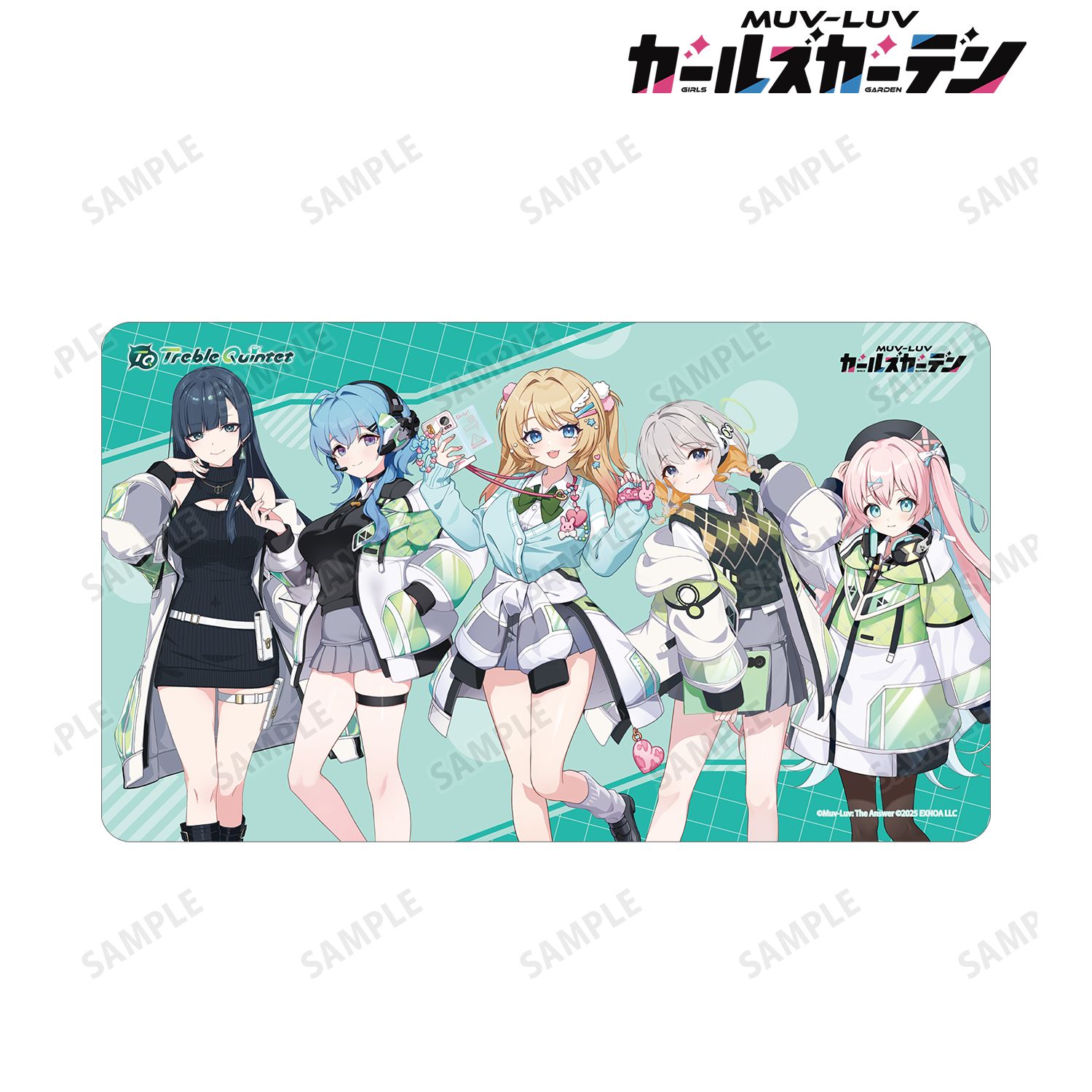 マブラヴ ガールズガーデン トレブルクインテット マルチデスクマット - 公式商品画像 | AniSmile