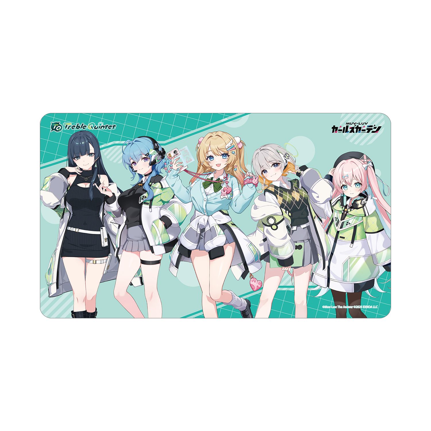 マブラヴ ガールズガーデン トレブルクインテット マルチデスクマット 画像 2 | AniSmile