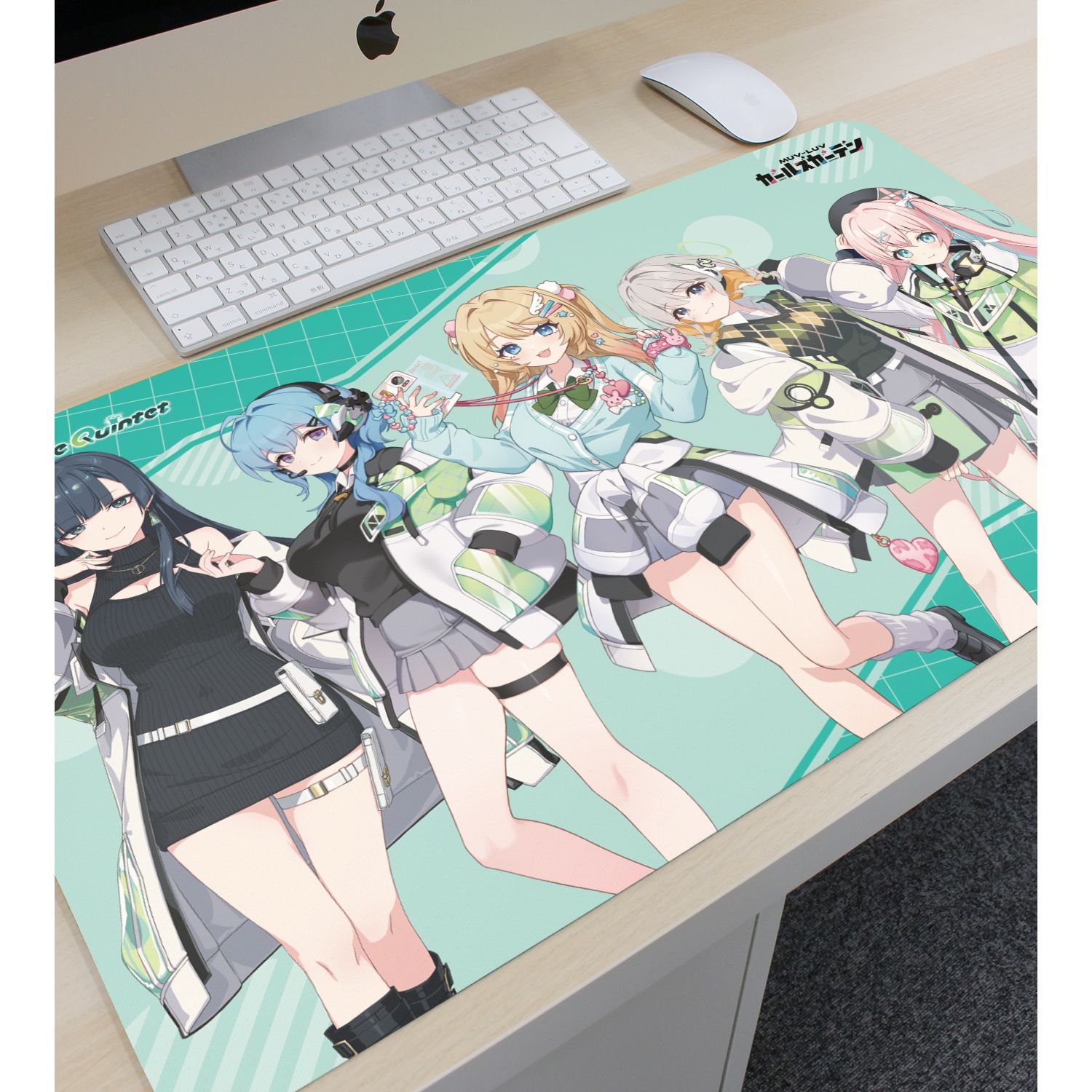 マブラヴ ガールズガーデン トレブルクインテット マルチデスクマット 画像 3 | AniSmile