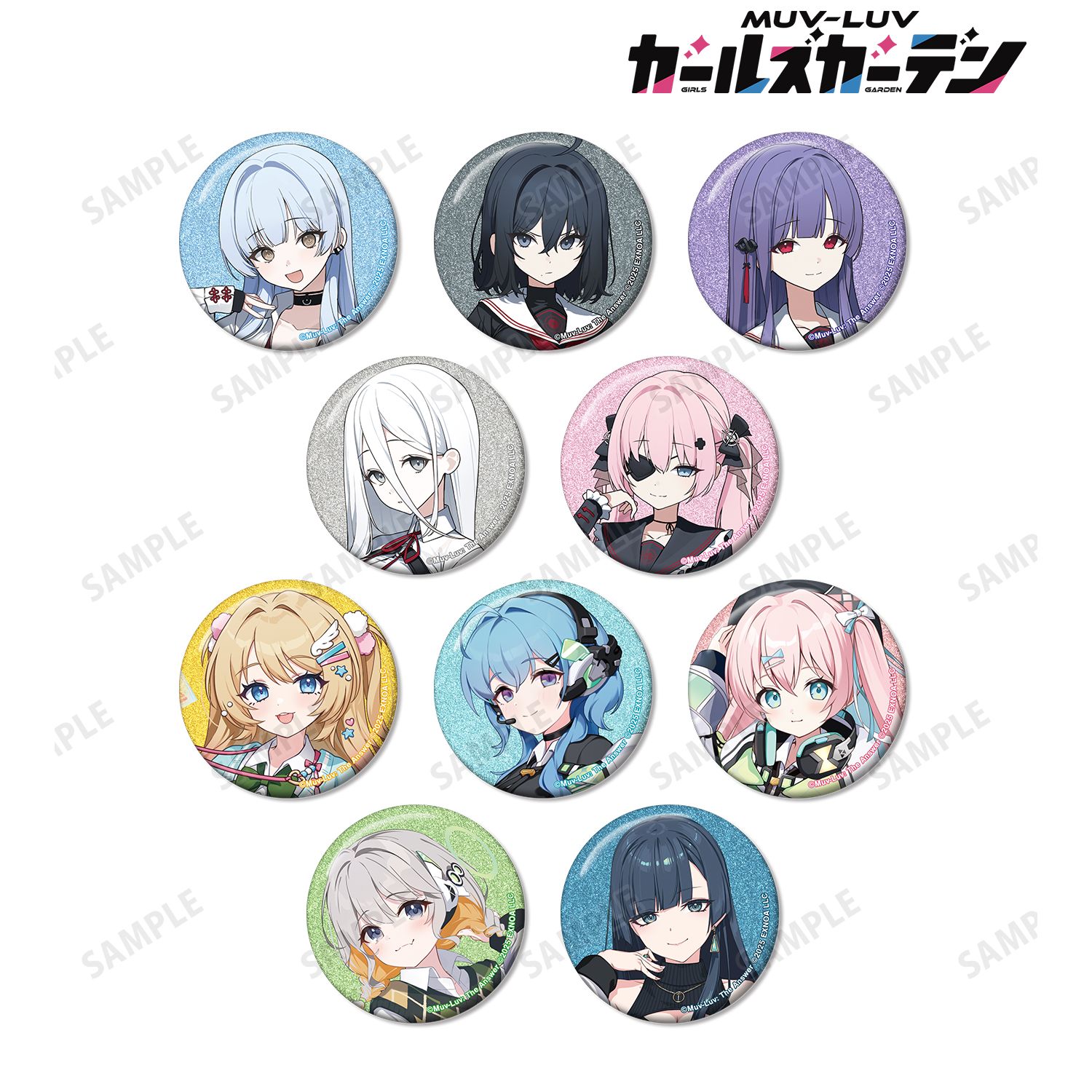 マブラヴ ガールズガーデン トレーディンググリッター缶バッジ vol.2(単位/単品) 画像 2 | AniSmile