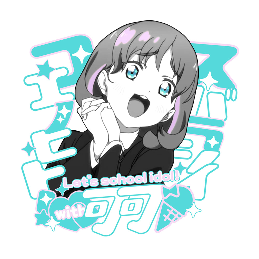ラブライブ!スーパースター!! 唐 可可 エモーショナルTシャツ/WHITE-S 画像 3 | AniSmile