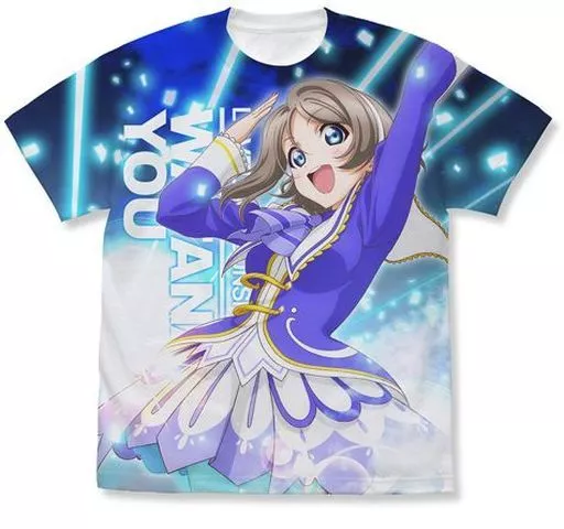 渡辺 曜 フルグラフィックTシャツ Over the Rainbow Ver./WHITE-M - 公式商品画像 | AniSmile
