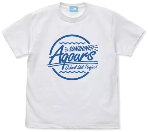 ラブライブ!サンシャイン!! Aqours Tシャツ/WHITE-L - 公式商品画像 | AniSmile