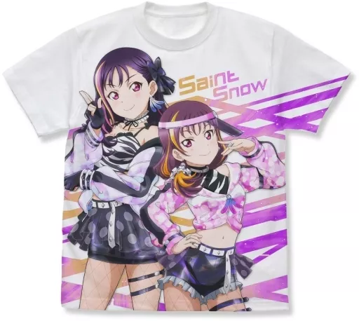 ラブライブ!サンシャイン!! Saint Snow フルグラフィックTシャツ Ver.2/WHITE-L - 公式商品画像 | AniSmile