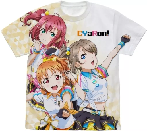 ラブライブ!サンシャイン!! CYaRon!フルグラフィックTシャツ/WHITE-XL - 公式商品画像 | AniSmile