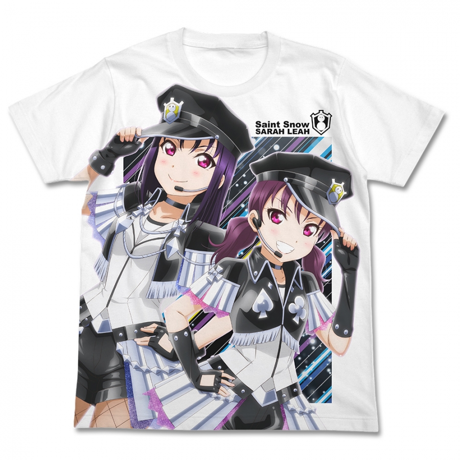 ラブライブ!サンシャイン!! Saint Snow フルグラフィックTシャツ/WHITE-XL - 公式商品画像 | AniSmile