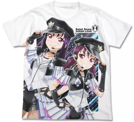 ラブライブ!サンシャイン!! Saint Snow フルグラフィックTシャツ/WHITE-M - 公式商品画像 | AniSmile