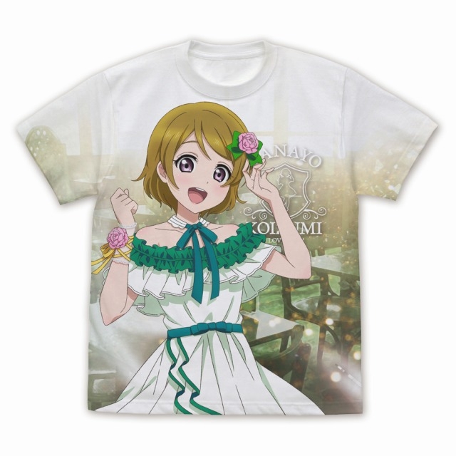 ラブライブ! 描き下ろし 小泉花陽 フルグラフィックTシャツ パーティードレス2024/WHITE-XL - 公式商品画像 | AniSmile
