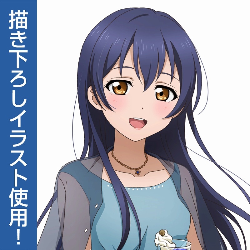 ラブライブ! 描き下ろし 園田 海未 フルグラフィックTシャツ パーティードレス Ver./WHITE-XL 画像 2 | AniSmile