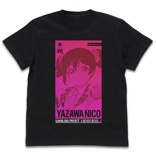 ラブライブ! 矢澤にこ Tシャツ ALL STARS Ver./BLACK-XL - 公式商品画像 | AniSmile