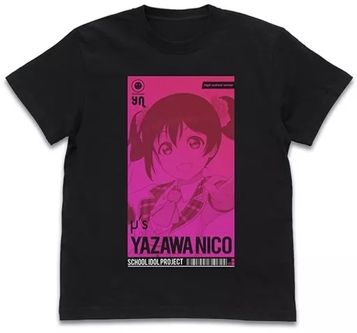 ラブライブ! 矢澤にこ Tシャツ ALL STARS Ver./BLACK-M - 公式商品画像 | AniSmile