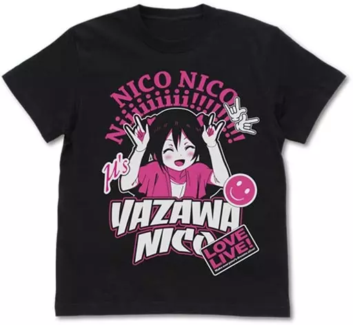 ラブライブ! 矢澤にこ エモーショナルTシャツ/BLACK-M - 公式商品画像 | AniSmile