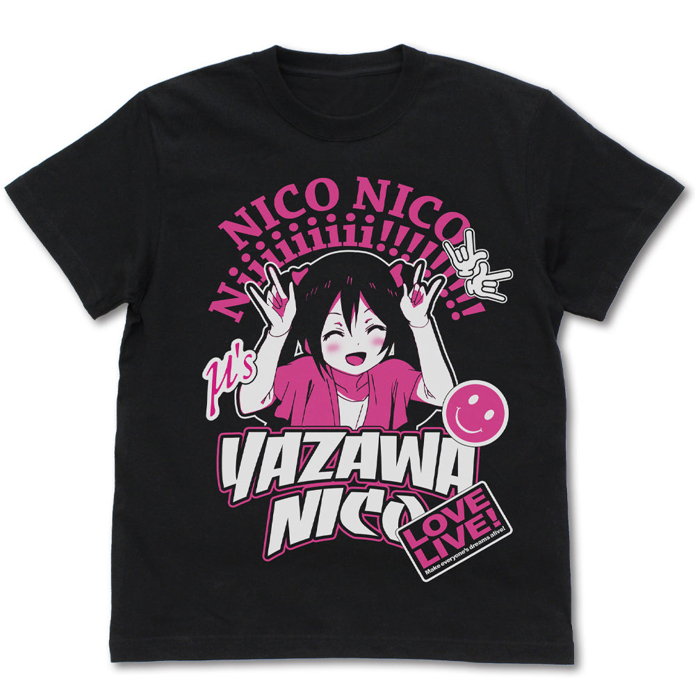 ラブライブ! 矢澤にこ エモーショナルTシャツ/BLACK-S - 公式商品画像 | AniSmile