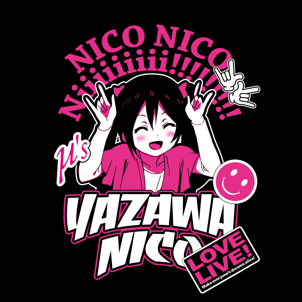 ラブライブ! 矢澤にこ エモーショナルTシャツ/BLACK-S 画像 2 | AniSmile