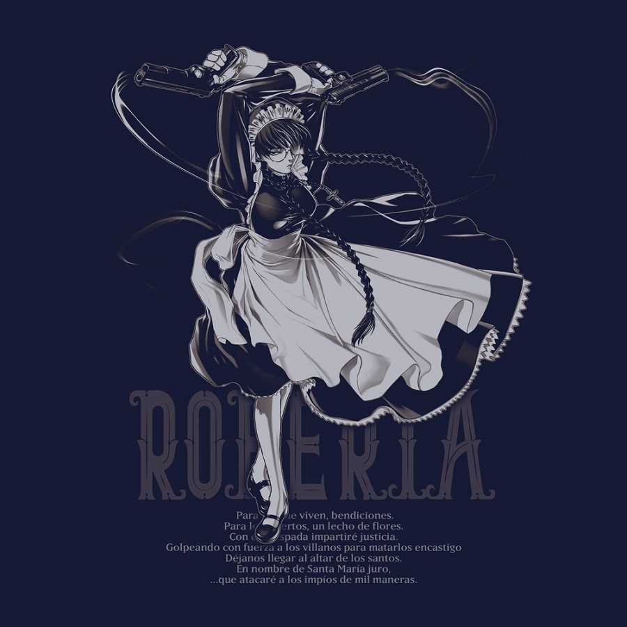 ブラック・ラグーン ラブレス家のロベルタ Tシャツ/NAVY-S 画像 2 | AniSmile