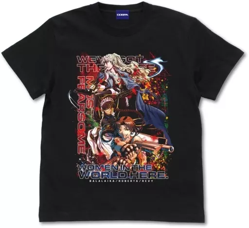 ブラック・ラグーン 地球で一番おっかない女の上位三人のフルカラーTシャツ/BLACK-L - 公式商品画像 | AniSmile