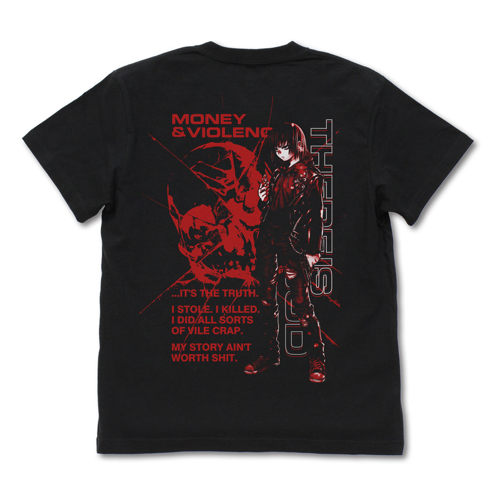 ブラック・ラグーン レヴィ Tシャツ 少女期Ver./BLACK-M 画像 2 | AniSmile