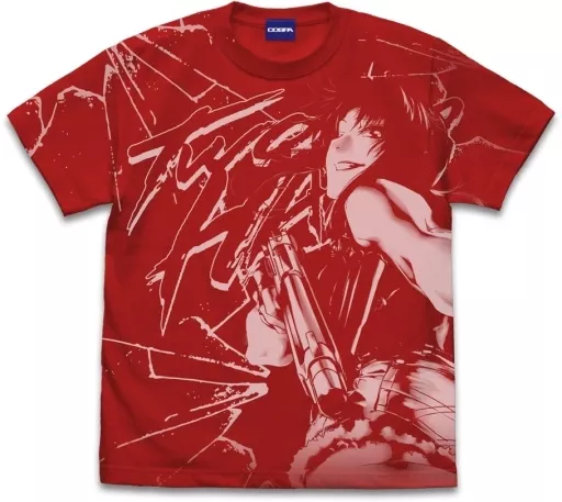ブラック・ラグーン レヴィ オールプリントTシャツ/RED-XL - 公式商品画像 | AniSmile