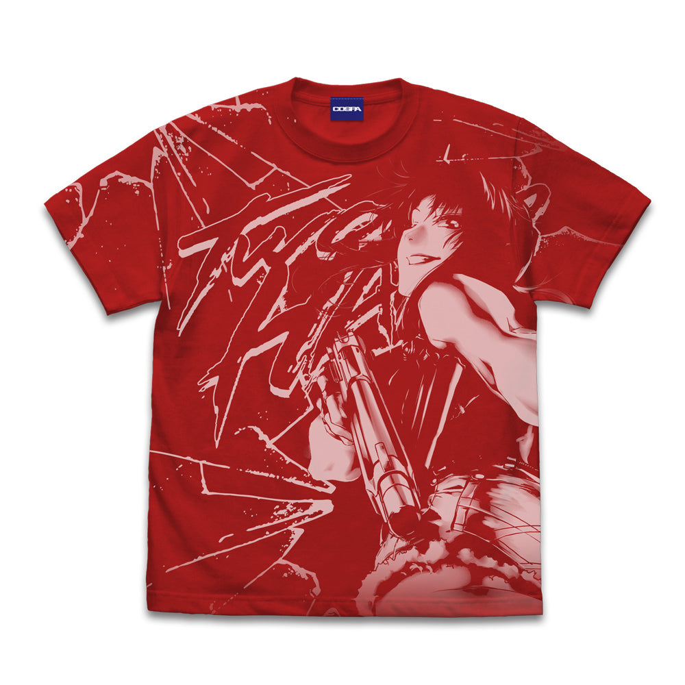 ブラック・ラグーン レヴィ オールプリントTシャツ/RED-M - 公式商品画像 | AniSmile