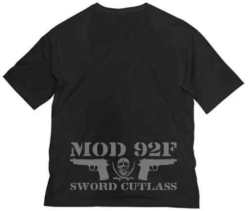 ブラック・ラグーン ソードカトラス スカル ビッグシルエットTシャツ/BLACK-XL Image 2 | AniSmile