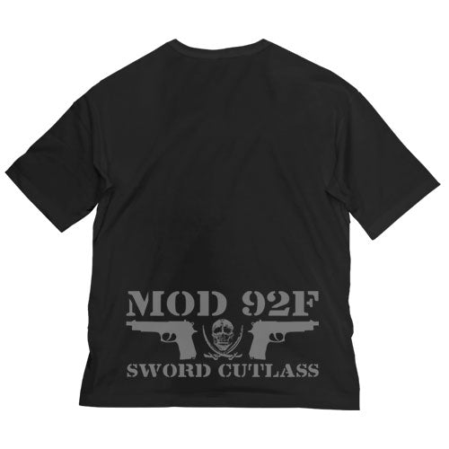 ブラック・ラグーン ソードカトラス スカル ビッグシルエットTシャツ/BLACK-L 画像 2 | AniSmile