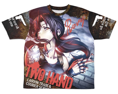 ブラック・ラグーン トゥーハンド レヴィ 両面フルグラフィックTシャツ/L 画像 2 | AniSmile