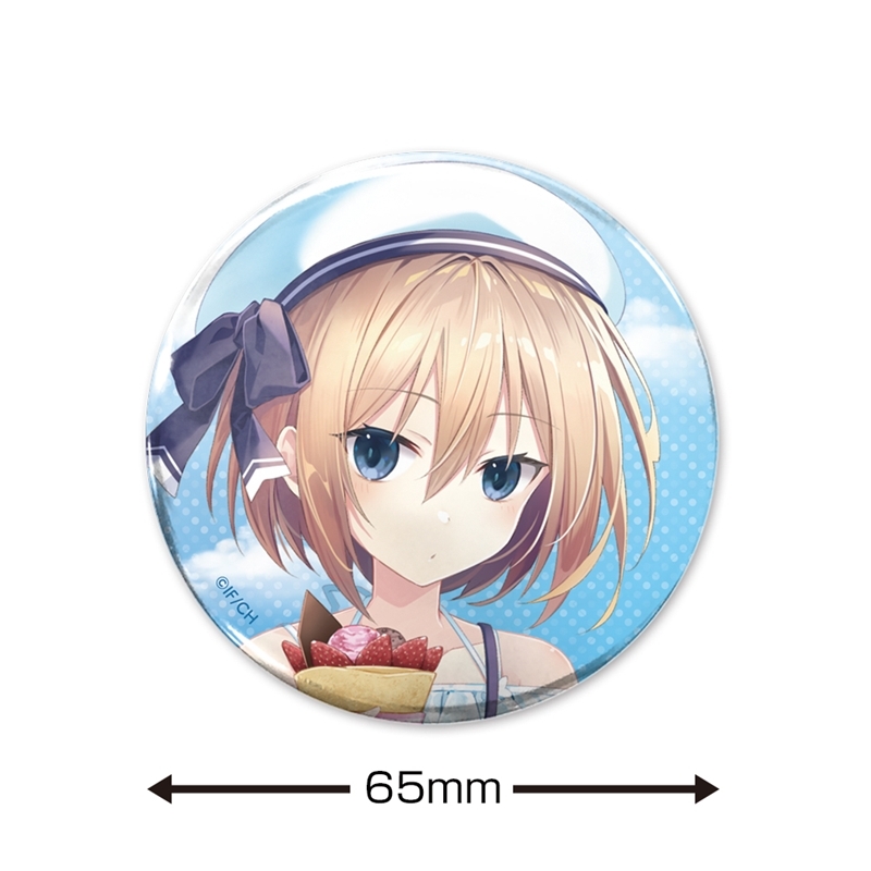 超次元ゲイム ネプテューヌ 描き下ろし ブラン 65mm缶バッジ スイーツタイムVer. 画像 2 | AniSmile