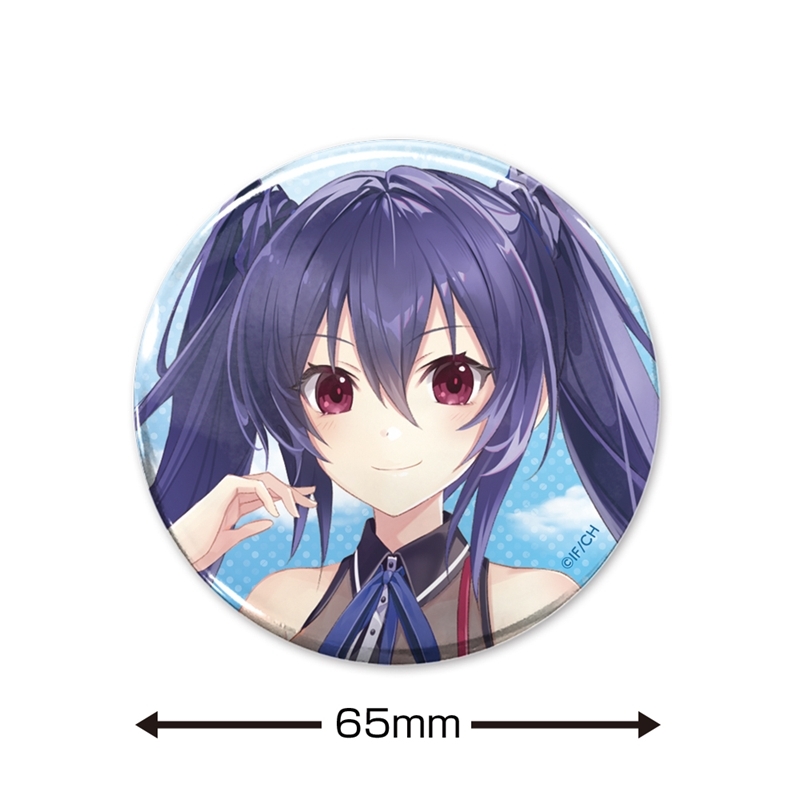 超次元ゲイム ネプテューヌ 描き下ろし ノワール 65mm缶バッジ スイーツタイムVer. 画像 2 | AniSmile