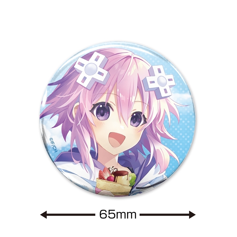 描き下ろし ネプテューヌ 65mm缶バッジ スイーツタイムVer. 画像 2 | AniSmile