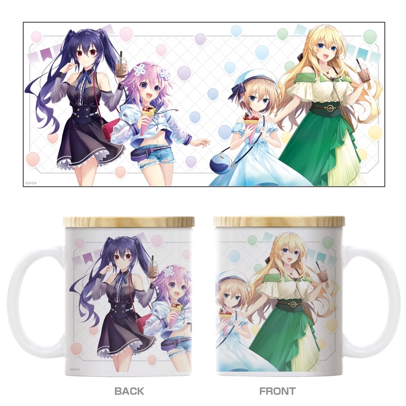 超次元ゲイム ネプテューヌ 描き下ろし フタ付きフルカラーマグカップ スイーツタイムVer. - 公式商品画像 | AniSmile