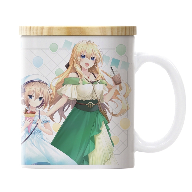 超次元ゲイム ネプテューヌ 描き下ろし フタ付きフルカラーマグカップ スイーツタイムVer. 画像 2 | AniSmile