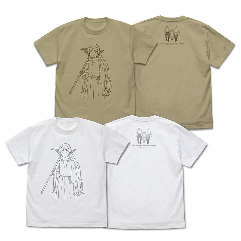 葬送のフリーレン フリーレン 「鉱山で300年働くことになっちゃった」 Tシャツ/WHITE-M - 公式商品画像 | AniSmile