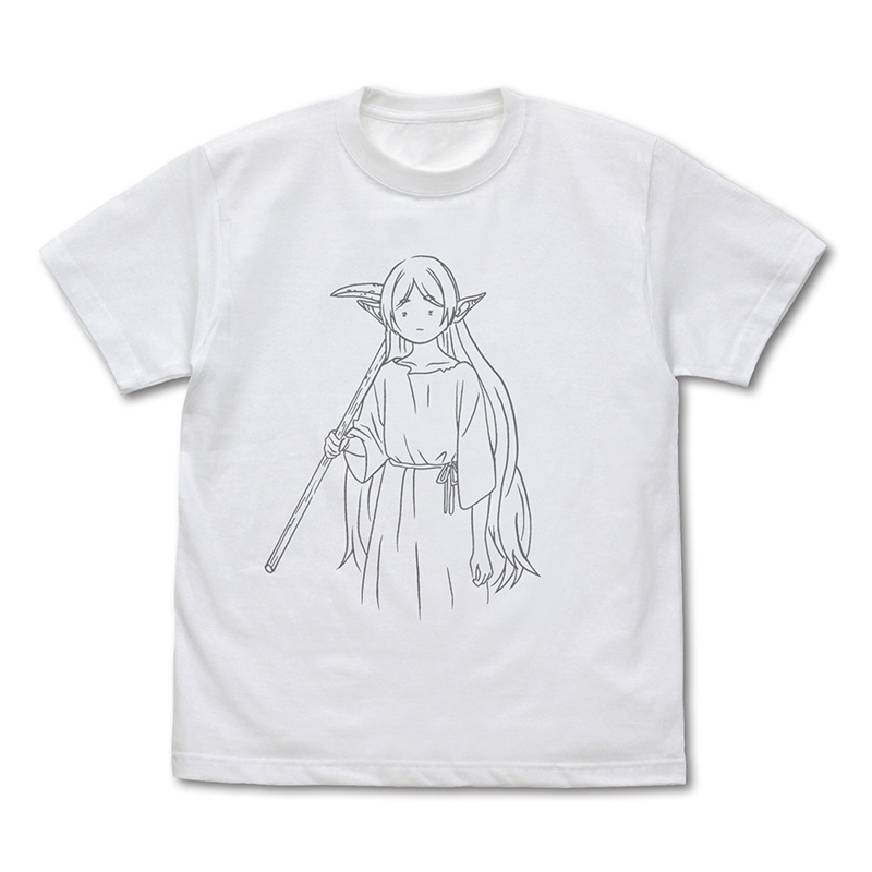 葬送のフリーレン フリーレン 「鉱山で300年働くことになっちゃった」 Tシャツ/WHITE-M 画像 2 | AniSmile