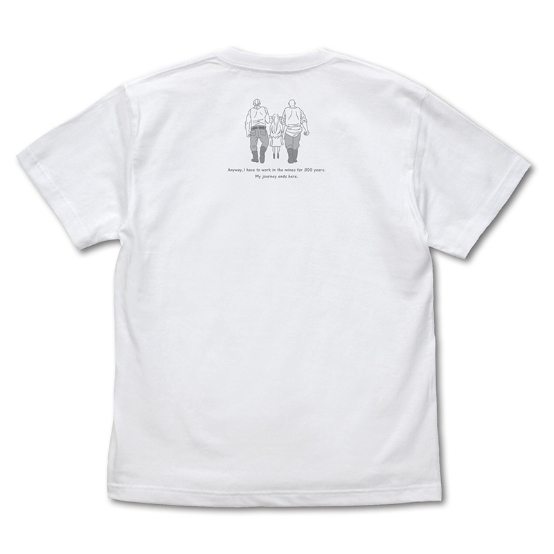 葬送のフリーレン フリーレン 「鉱山で300年働くことになっちゃった」 Tシャツ/WHITE-S 画像 3 | AniSmile