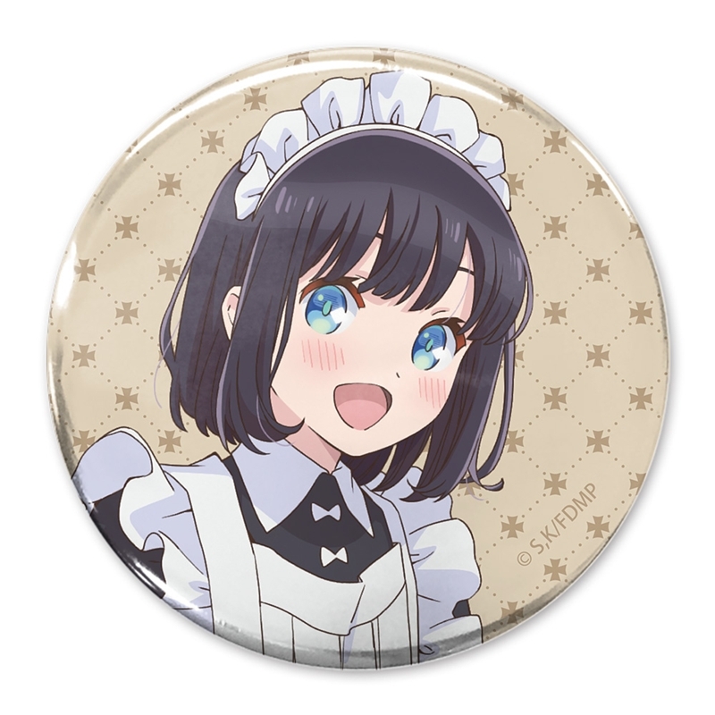 メイドさんは食べるだけ 描き下ろし 橘スズメ 65mm缶バッジ - 公式商品画像 | AniSmile