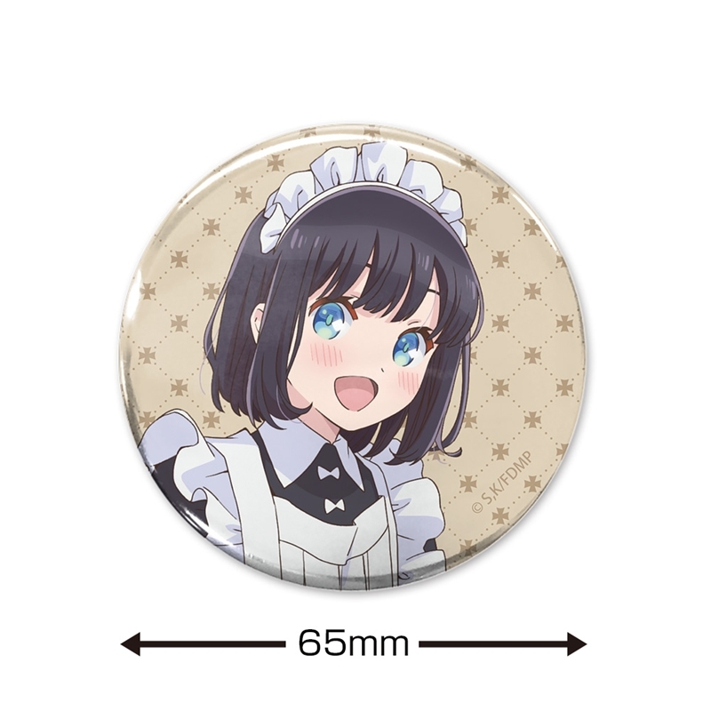 メイドさんは食べるだけ 描き下ろし 橘スズメ 65mm缶バッジ 画像 2 | AniSmile