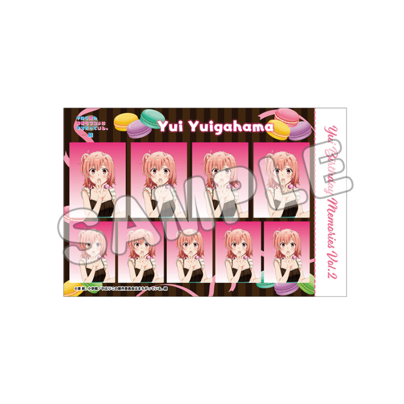 やはり俺の青春ラブコメはまちがっている。続 証明写真風ハーフカットステッカー/結衣/vol.2 - 公式商品画像 | AniSmile